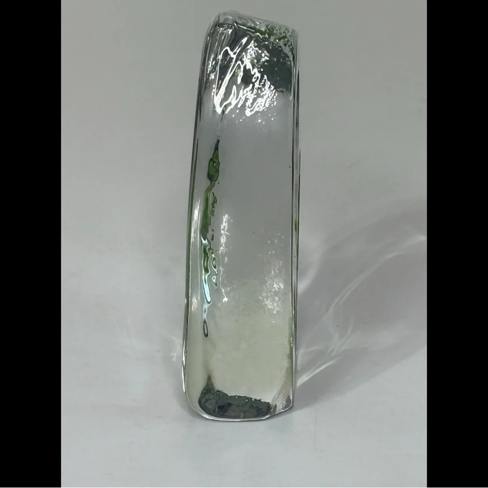 Cristal d' Arques 24% Lead‎ Crystal Purple Pansy Paperweight 4.25